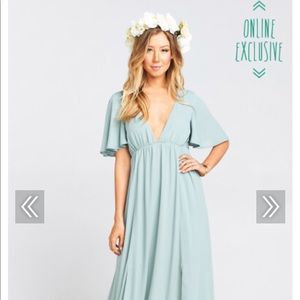 ❤️WORN TWICE!❤️ Long formal bridesmaids dress